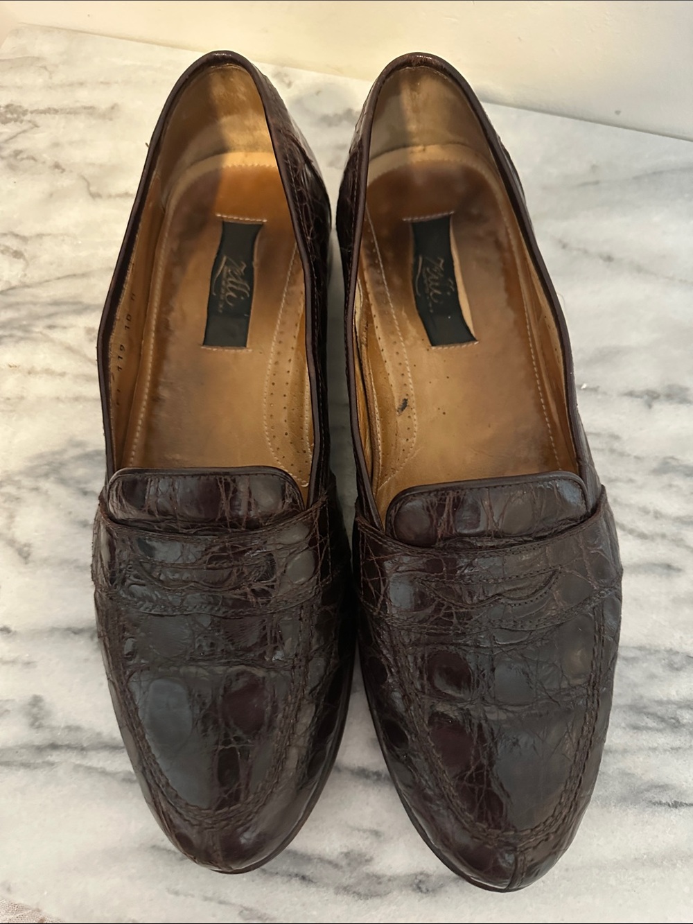 Zelli Italia Tuscany Caiman
Crocodile Penny Loafers
Men's 10 M Brown italy - Picture 3 of 13